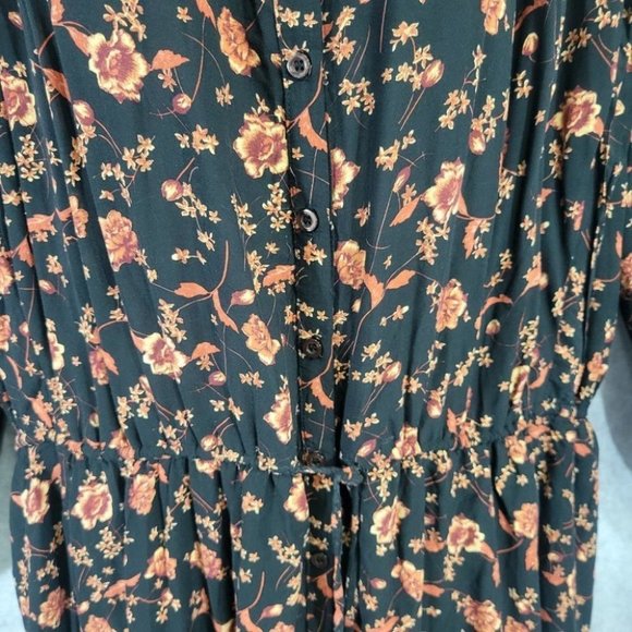 Free People Floral Boho Flower Field Mini Dress size Large - Picture 6 of 16